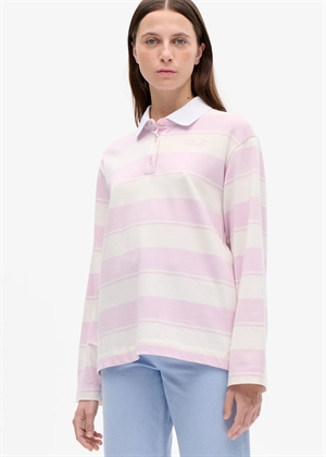 Jeanne polo bluse Lilac Polo Stripes Baum Und Pferdgarten 